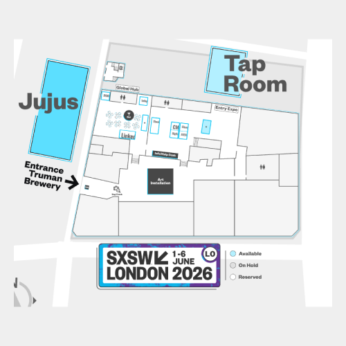 SXSW London 2026 interactive trade show floor plan